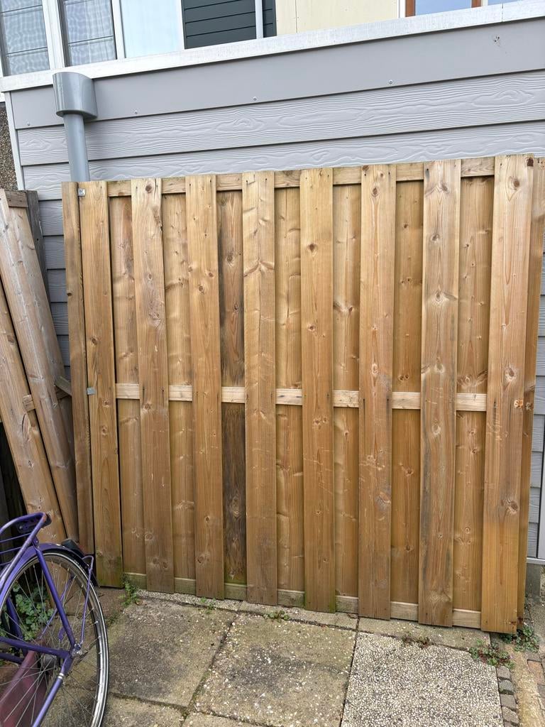 Houten tuinschutting -  voor uw tuin, Tuin en Terras, Schuttingen, Ophalen, Minder dan 3 meter, Hout, 1 tot 2 meter