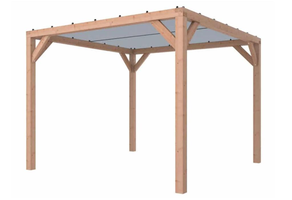 NEW Douglas pergola met schaduwdoek - 400x300x232, Ophalen, Nieuw, Overige typen