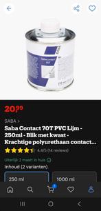Saba contact lijm 250 ml ongebruikt., Ophalen of Verzenden, Wit