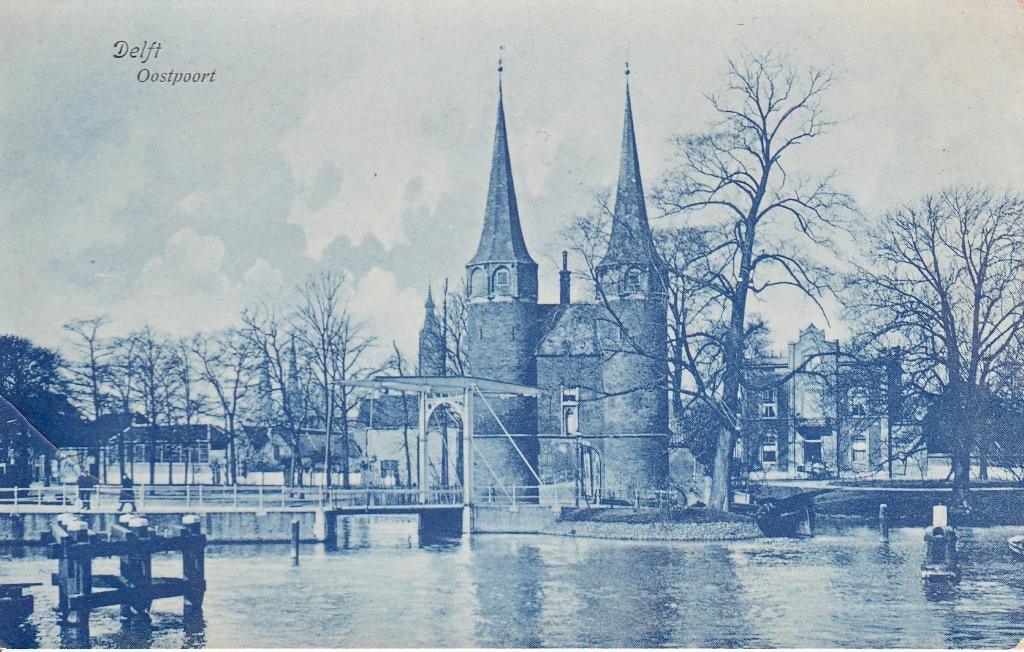 Delft   -   Oostpoort                      =0003=, Ophalen of Verzenden, 1920 tot 1940, Ongelopen, Zuid-Holland
