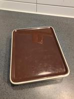 Mepal Rosti Broodtrommel Bruin/Wit - Vintage, Ophalen of Verzenden, Gebruikt