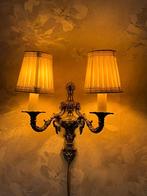 4 Wandlampjes Rococo stijl Louis XIV, Ophalen of Verzenden, Gebruikt, Stof, Vintage
