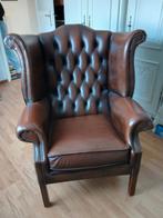 Lederen oor fauteuil, Huis en Inrichting, Fauteuils, Ophalen, 75 tot 100 cm, 50 tot 75 cm