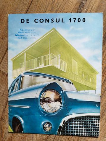 Ford Consul 1700 Brochure - 1956 beschikbaar voor biedingen