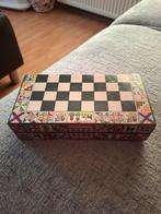 Vintage peruaanse compact schaakbord, Hobby en Vrije tijd, Gezelschapsspellen | Bordspellen, Ophalen of Verzenden
