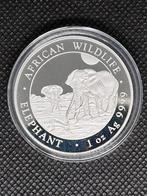 AFRICAN WILDLIFE ELEPHANT 2026 1 OUNCE 999 ZILVER, Ophalen of Verzenden, Zilver