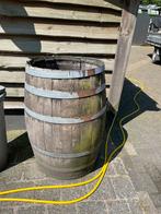 Eiken regenton voor de sier of als bloempot, 150 liter of meer, Ophalen of Verzenden, Gebruikt, Hout
