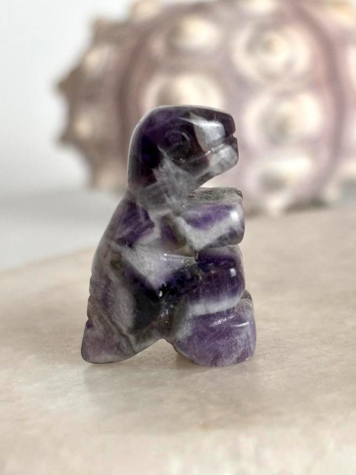 Amethist dino, Verzamelen, Mineralen en Fossielen, Ophalen of Verzenden