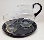 Glazen Art Deco waterstel, 1930-1940 Nederland., Antiek en Kunst, Ophalen of Verzenden