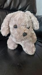 Schattige grijze pluche hond, Ophalen of Verzenden, Zo goed als nieuw, Hond