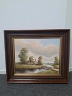 Hollands Landschap Olieverfschilderij Galerie Bentrijk, Antiek en Kunst, Ophalen