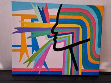 Acryl schilderij.  beschikbaar voor biedingen