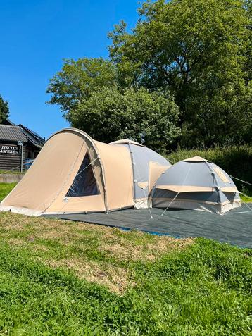 Karsten oppompbare tent Staalgrijs Family+ uitstekende staat beschikbaar voor biedingen
