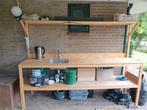 Buitenkeuken met spoelbak, verlichting en stekkerdoos, Tuin en Terras, Buitenkeukens, Ophalen, Gebruikt, Zelf gemaakt, Vrijstaand