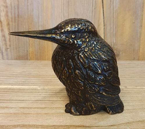 IJSVOGEL / bronzen tuinbeeld, Tuin en Terras, Tuinbeelden, Nieuw, Dierenbeeld, Ophalen of Verzenden