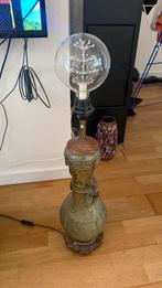antieke Chinese bronzen vaas die is omgebouwd tot een lamp, Ophalen of Verzenden, Gebruikt, Metaal, 50 tot 75 cm