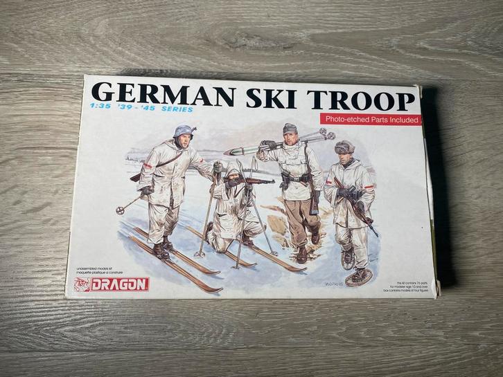 Dragon German Ski Troop 1/35, Hobby en Vrije tijd, Modelbouw | Figuren en Diorama's, Gebruikt, 1:35 tot 1:50, Ophalen of Verzenden