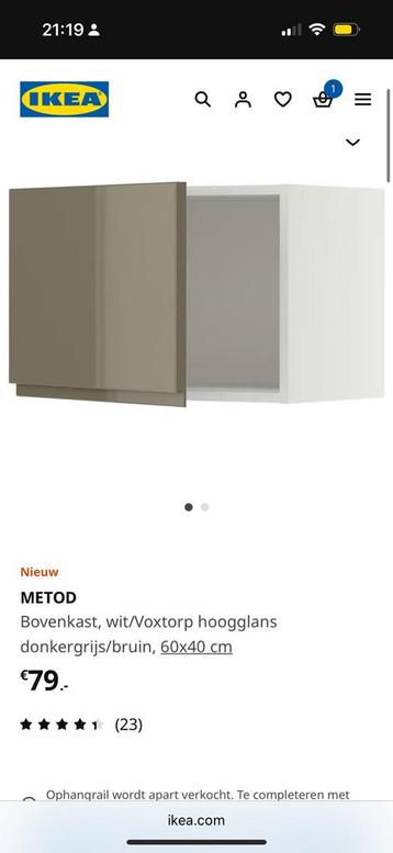 2 stuks METOD bovenkast 60x40