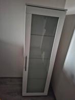 Wit badkamerkastje met glazen platen, Huis en Inrichting, Kasten | Vitrinekasten, Ophalen, Minder dan 50 cm, 100 tot 150 cm, Modern