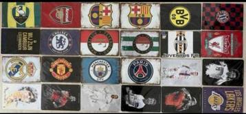 Metalen wandbord voetbalclubs 20x30 cm (3 voor 21€) beschikbaar voor biedingen