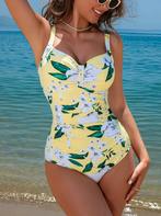 Badpak met uitneembare pads geel 38 40 42 44 46 nieuw, Ophalen of Verzenden, Nieuw, Geel, Badpak