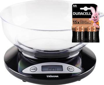Tristar Digitale Weegschaal KW-2430 + Gratis Nieuwe Duracell beschikbaar voor biedingen