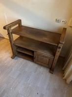 Houten TV meubel donker eiken, Huis en Inrichting, Ophalen, Gebruikt, 100 tot 150 cm, Minder dan 100 cm