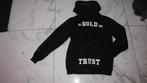 152-164 IN GOLD WE TRUST hoody, Ophalen of Verzenden, Zo goed als nieuw, Jongen, Trui of Vest