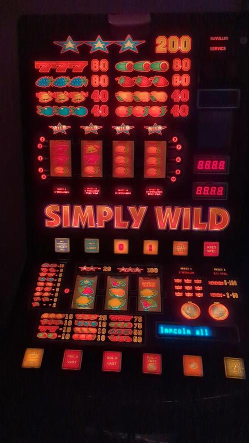 Simply Wild gokkast, Verzamelen, Automaten | Gokkasten en Fruitautomaten, Gebruikt, Euro, Met sleutels, Ophalen of Verzenden