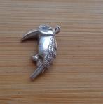 zilveren vintage bedel grote vogel [011], Overige merken, Verzenden, Zo goed als nieuw, 1 bedel