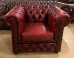 Prachtige Chesterfield Fauteuil Rood., Gebruikt, Ophalen of Verzenden, 75 tot 100 cm, Chesterfield Brand