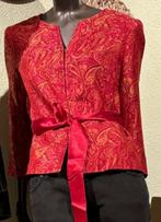 Alain Manoukian jasje rood print 40 M, Ophalen of Verzenden, Zo goed als nieuw, Maat 38/40 (M), Rood