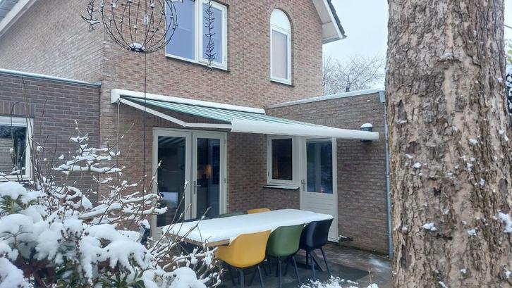 Zonnescherm knikarmscherm, Tuin en Terras, Zonneschermen, Gebruikt, Knikarmscherm, 150 tot 300 cm, Ophalen of Verzenden