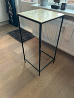 Stijlvolle Plantentafel met goudkleurig blad, Ophalen, 50 tot 100 cm, Vierkant, Zo goed als nieuw