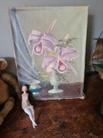 Mooi schilderij orchideeën., Antiek en Kunst, Kunst | Schilderijen | Klassiek, Ophalen of Verzenden