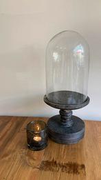 Stolp op houten voet ''Vintage Grey'' Large, Ophalen of Verzenden, Zo goed als nieuw