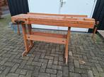 nooitgedagt werkbank 130x55   88 hoog met bankschroef, Ophalen of Verzenden, Zo goed als nieuw, Bankschroef