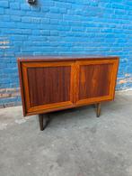 Vintage teak sideboard/ LP kast, Faarup Mobelfabrik- Denmark, Ophalen, Gebruikt