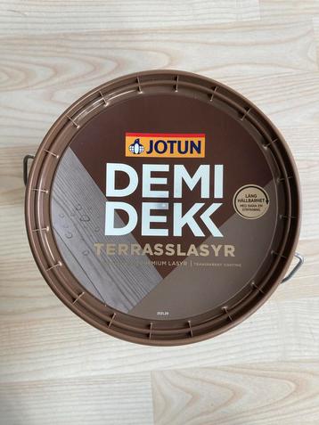 NIEUWE Jotun Demidekk Terrasslasyr Mahagoni 3L beschikbaar voor biedingen