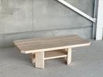 Salontafel | Travertin, Ophalen, Glas, 50 tot 100 cm, Minder dan 50 cm