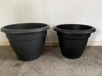 Bloempot - Bloempotten Elho Ø 35cm & Ø 40cm, Tuin en Terras, Kunststof, Rond, Zo goed als nieuw, Minder dan 40 cm