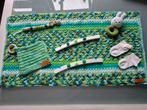 Zelfgehaakt Babydekentje Set groen gemêleerd, Ophalen of Verzenden, Nieuw, 100 cm of meer
