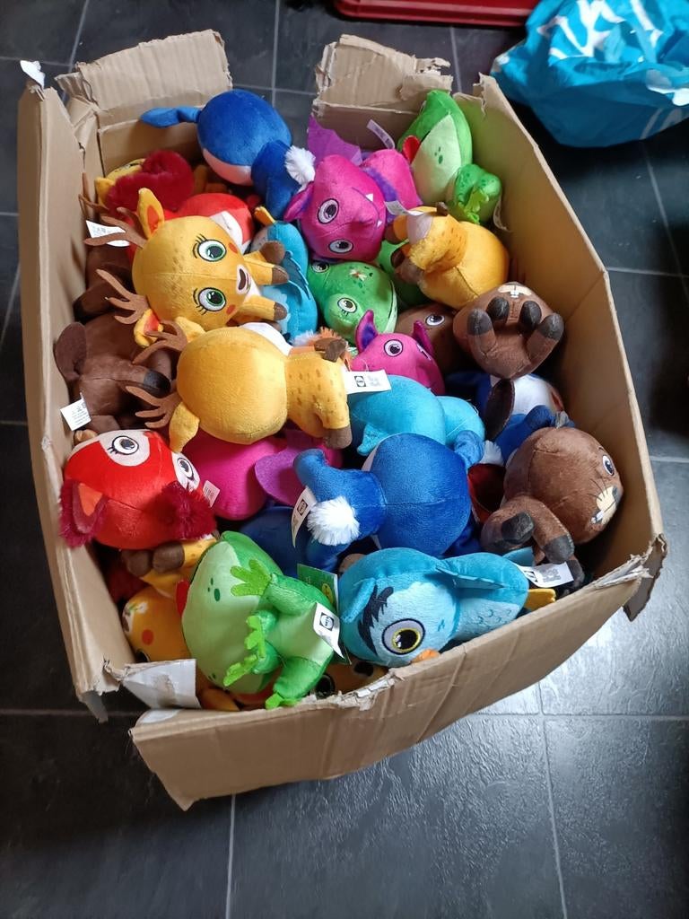 Doos vol Bos mini's lidl knuffels, Ophalen of Verzenden, Zo goed als nieuw, Overige typen