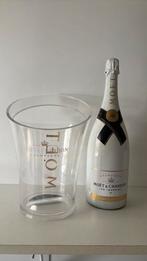 Grote fles Moët & Chandon ice met koeler, Verzenden, Zo goed als nieuw, Frankrijk, Champagne