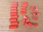LEGO: Partij rode nokstenen 45 graden/ diverse formaten, Gebruikt, Ophalen of Verzenden, Lego