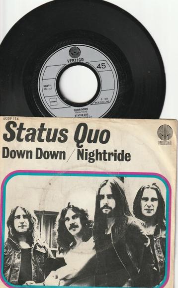 Status Quo - Down Down & Nightride 1973 VERZENDEN /OPHALEN beschikbaar voor biedingen