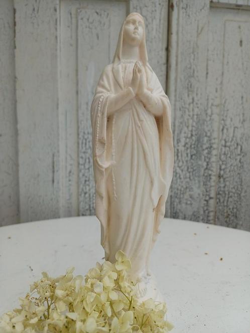 Oud Mariabeeld, Maria, heilig beeld, Loudes beeld, wit beeld, Antiek en Kunst, Curiosa en Brocante, Verzenden