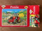 Puzzel 54 stukjes rode tractor, Kinderen en Baby's, 4 tot 6 jaar, Meer dan 50 stukjes, Ophalen of Verzenden, Zo goed als nieuw