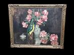 Antieke schilderij. Gesign., Antiek en Kunst, Ophalen of Verzenden