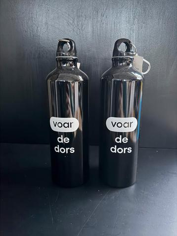 2x Voar de Dors Waterflessen - Zwart beschikbaar voor biedingen